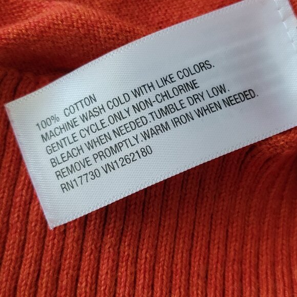 Mossimo Supply Co Cardigan Y2K Orange Women's Small - Picture 4 of 5